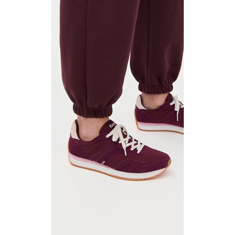 Keds Rena Nylon‎ Suede Sneakers in Burgundy/Mauve Size 8